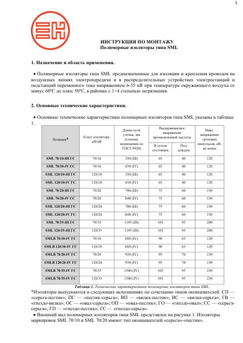 Инструкция по монтажу — первая страница