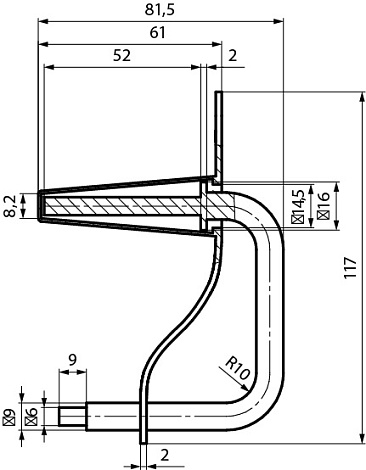 Изолированная скоба (C 200)